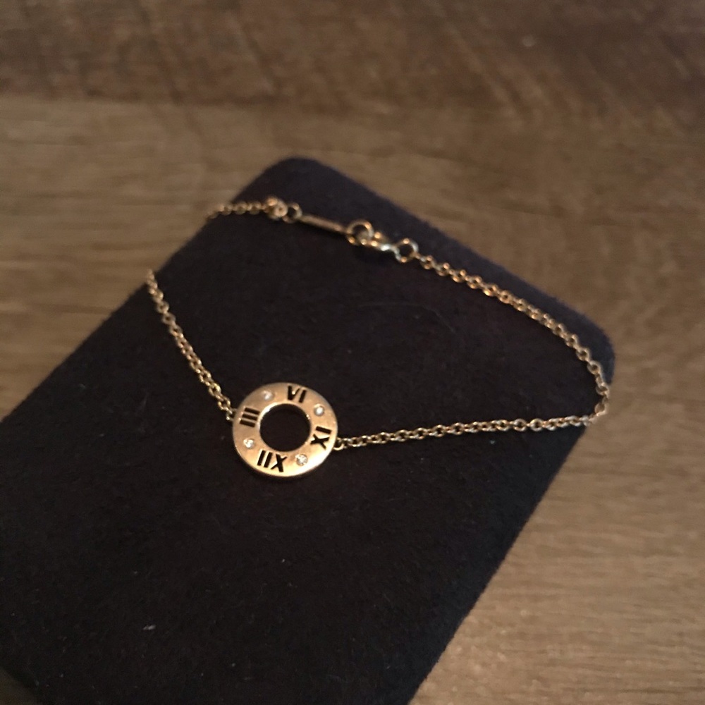 Rose Gold Tiffany Atlas Bracelet w/ Diamonds